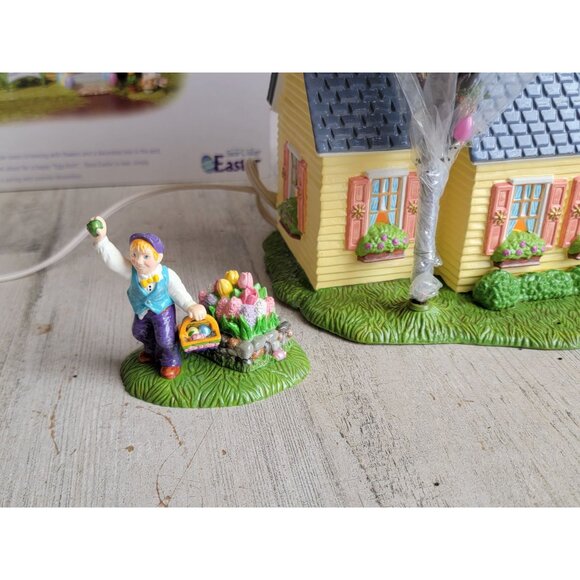 Dept 56 55090 Happy Easter House spring village accessory Accessories - Picture 2 of 12